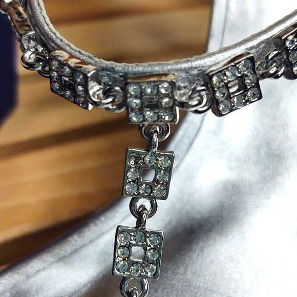 Stuart Weitzman Silver Party Sandals, Teeup, 11 M 🎉🥳 - Picture 10 of 10